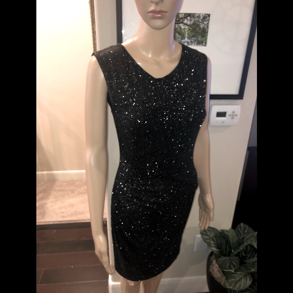 Alice and Olivia Black sparkle party dress